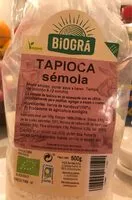 Mängden socker i Tapioca Semola