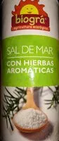 Mängden socker i Sal de mar con hierbas aromáticas