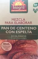 Mängden socker i Pan de centeno con espelta