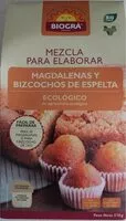 Mängden socker i Mezcla para elaborar Magdalenas y Bizcochos de espelta