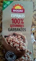Mängden socker i Espirales de garbanzos