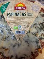 Mängden socker i BIO PIZZA espinacas, pasas y piñones