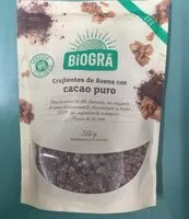 Mängden socker i Crujientes de avena con cacao puto