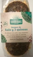 Mängden socker i Hamburguesa de kale y 3 quinoas