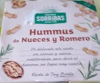 Mängden socker i Hummus de Nueces y Romero