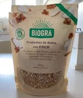 Mängden socker i Crujientes de avena con coco