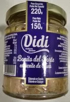 Mängden socker i Bonito del norte en aceite de oliva