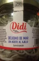 Mängden socker i Delicias de mar en aceite al ajillo