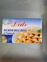 Mängden socker i Berberechos al natural pequeños