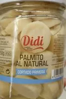 Mängden socker i Palmito al natural