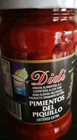 Mängden socker i Pimientos del piquillo