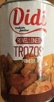 Mängden socker i Rovellones