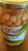 Mängden socker i Garbanzos pois chiches