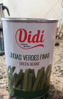 Mängden socker i Judías verdes finas