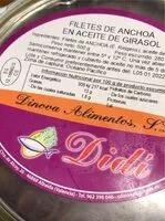 Mängden socker i Filetes de anchoa en aceite de girasol