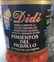 Mängden socker i Pimientos del piquillo