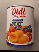 Mängden socker i Melocotón mitades al natural