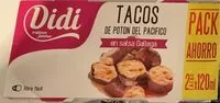Mängden socker i tacos de poton del pacifico en salsa gallega