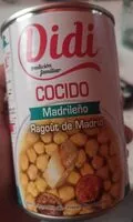 Mängden socker i Cocido madrileño