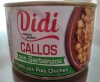 Mängden socker i Callos con garbanzos