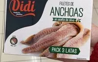 Mängden socker i Filetes de anchoas en aceite de oliva