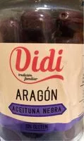 Mängden socker i Aceituna nebra Didi