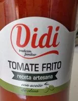 Mängden socker i Tomate frito didi