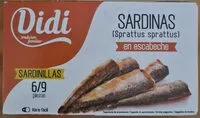 Mängden socker i Sardinas en escabeche