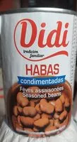 Mängden socker i Habas condimentada