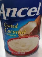 Mängden socker i Grated coconut in heavy syrup