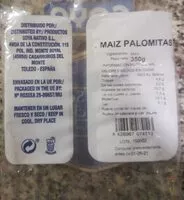 Mängden socker i Palomitas de maíz