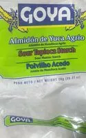 Mängden socker i Almidón de yuca agrio