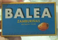 Mängden socker i Zamburiñas en salsa de vieira