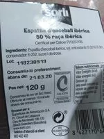 Mängden socker i Espatlla d’enceball Iberica