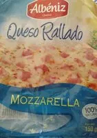 Mängden socker i Queso rallado Mozzarella