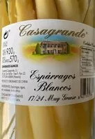 Mängden socker i Esparragos blancos