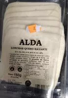 Mängden socker i Lonchas queso havarti ALDA