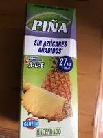 Mängden socker i Zumo de piña sin azucares