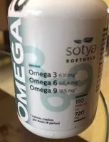 Mängden socker i OMEGA Omega3 Omega6 Omega9