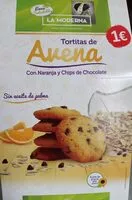 Mängden socker i Tortitas de avena con naranja y chips de chocolate
