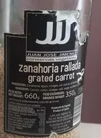 Mängden socker i Zanahoria rallada