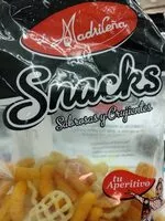 Mängden socker i Snacks sabrosos y crujientes