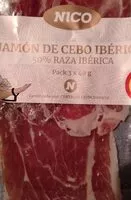 Mängden socker i Jamón de Cebo Iberico