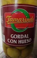 Mängden socker i Gordal con hueso (Aceitunas)