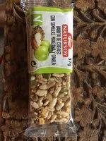 Mängden socker i Barrita de cereales con semillas, manzana y canela