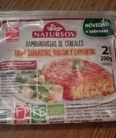 Mängden socker i Hamburguesas de cereales y queso emmental