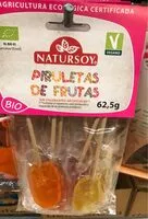 Mängden socker i piruletas de frutas
