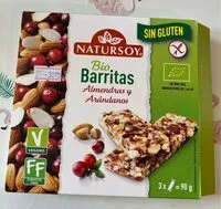 Mängden socker i Barritas de almendras y arándanos