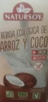 Mängden socker i Bebida de arroz y coco