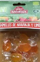 Mängden socker i Caramelos de naranja y limon